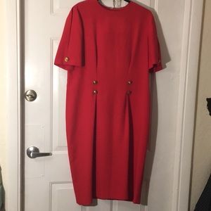 VTG 80’s Plus Size Gorgeous Red Dress 💄